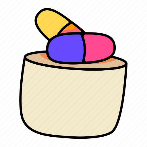 Pill, cup, drug, medical, health, vitamin icon - Download on Iconfinder