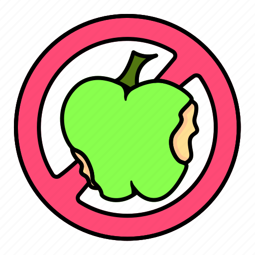Apple, bite, forbidden, rotten icon - Download on Iconfinder