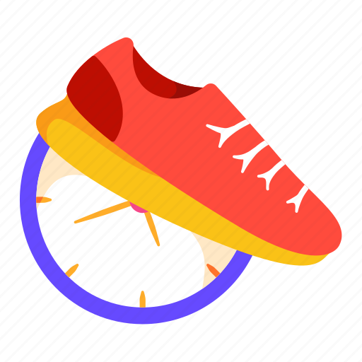 Running, time, clock, shoes, gym icon - Download on Iconfinder