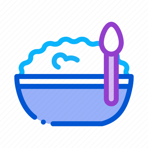 Bowl, cheese, cottage, dairy, drink, food, spoon icon - Download on Iconfinder