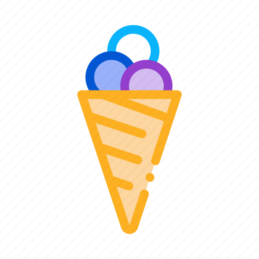 Balls, cone, cream, dairy, drink, ice, waffle icon - Download on Iconfinder