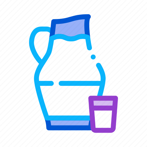 Cheese, dairy, drink, food, glass, jug, milk icon - Download on Iconfinder