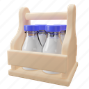 milk, bottle, box, dairy product, container, product, drink 