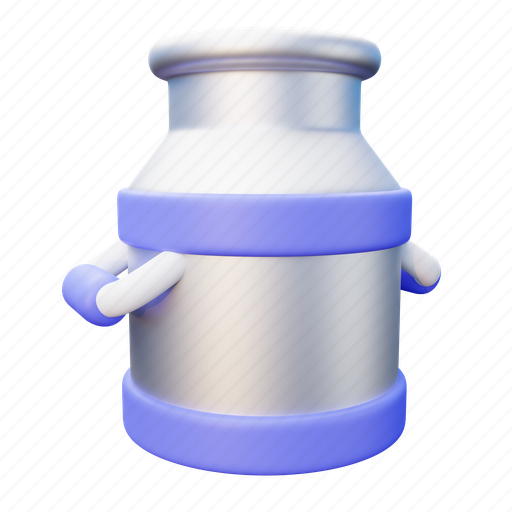 Can, jar, tank, dairy product, jug, container, dairy 3D illustration - Download on Iconfinder