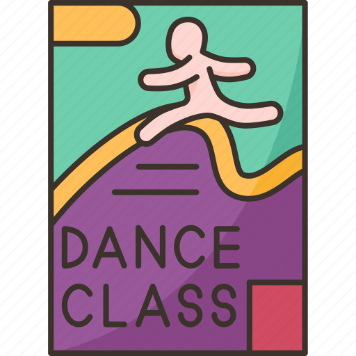 Poster, dance, class, advertising, brochure icon - Download on Iconfinder