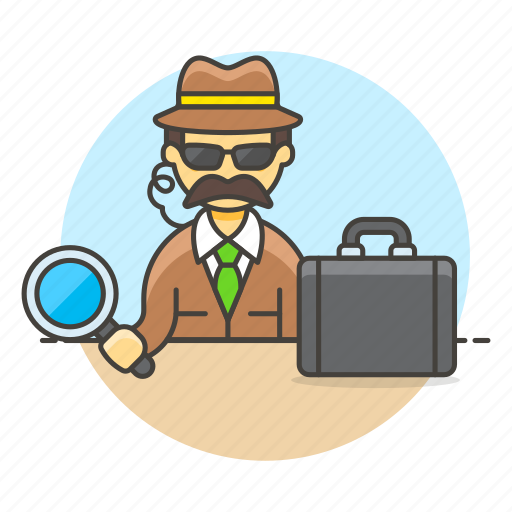 Briefcase, crime, danger, detective, detectives, earphone, investigator icon - Download on Iconfinder