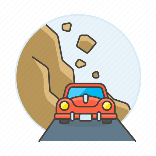 Crime, danger, disasters, event, failure, landslide, landslip icon - Download on Iconfinder