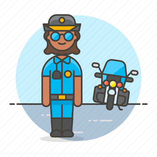Bike, civil, crime, danger, enforcement, female, guard icon - Download on Iconfinder