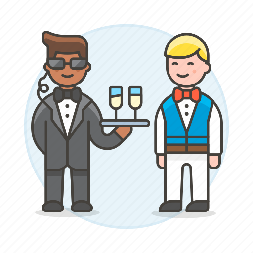 Event, social, undercover, waiter, danger, crime, disguise icon - Download on Iconfinder