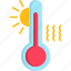 high, temperature, hot, summer, sun, termometer, weather, danger 