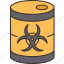 barrel, radioactive, waste, container, contamination 