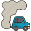 car, smoke, exhaust, vehicle, pollution 