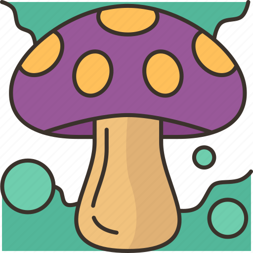 Mushroom, poisonous, toxic, wild, plant icon - Download on Iconfinder