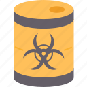 barrel, radioactive, waste, container, contamination