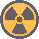 radiation, radioactive, atom, warning, caution