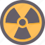 radiation, radioactive, atom, warning, caution 
