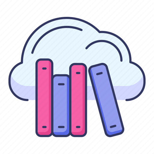 Library, online, cloud, book icon - Download on Iconfinder