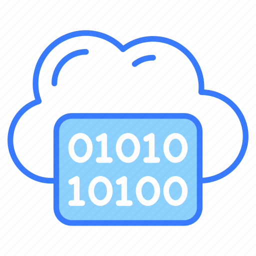 Binary, cloud, coding, programming, language, computing, development icon - Download on Iconfinder