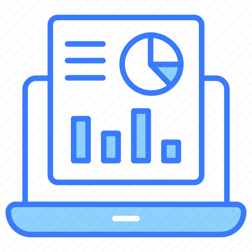 Online, business, report, analytics, analysis, statistics, laptop icon - Download on Iconfinder