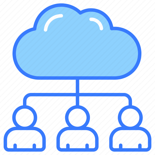 Cloud, communication, network, technology, computing, person, internet icon - Download on Iconfinder