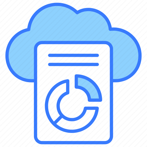 Cloud, reporting, business, infographics, analytics, storage icon - Download on Iconfinder