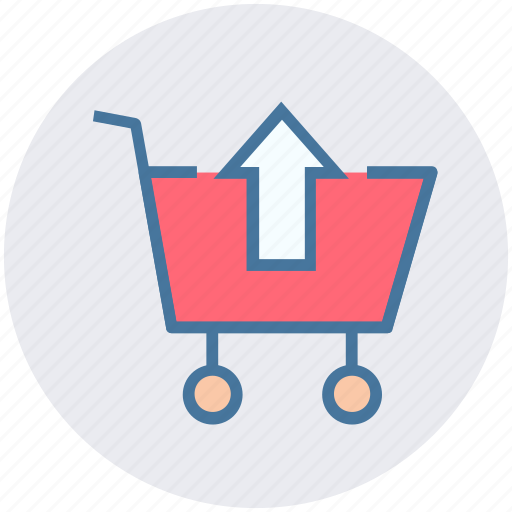 .svg, arrow, cart, move, shopping, up, upload icon - Download on Iconfinder