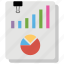 bar chart, column graph, data report, graphical report, graphical representation, pie chart report 