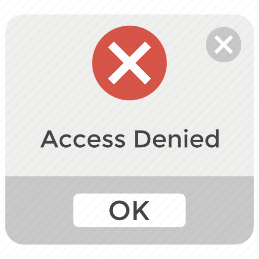 Access denied, block user, cancelation process, restricted access, unauthorized person, wrong password icon - Download on Iconfinder