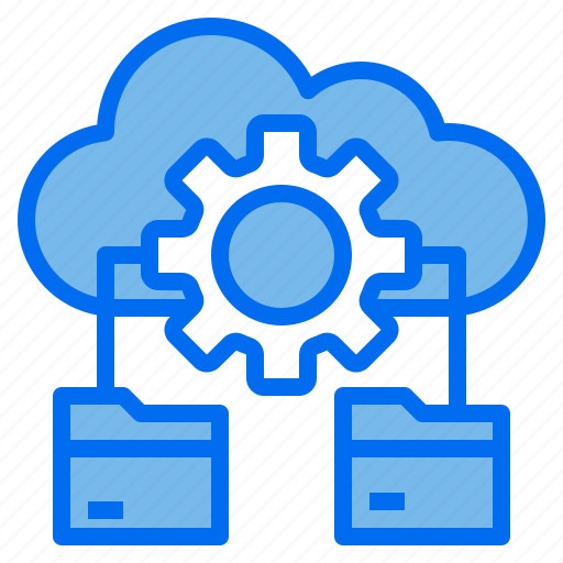 Cloud, data, folder, gear icon - Download on Iconfinder