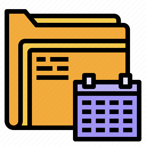 Calendar, file, folder icon - Download on Iconfinder
