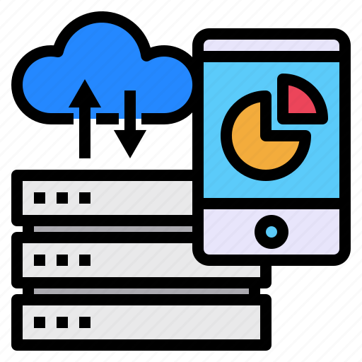 Cloud, graph, mobile, server icon - Download on Iconfinder