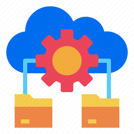 Cloud, folder, gear icon - Download on Iconfinder