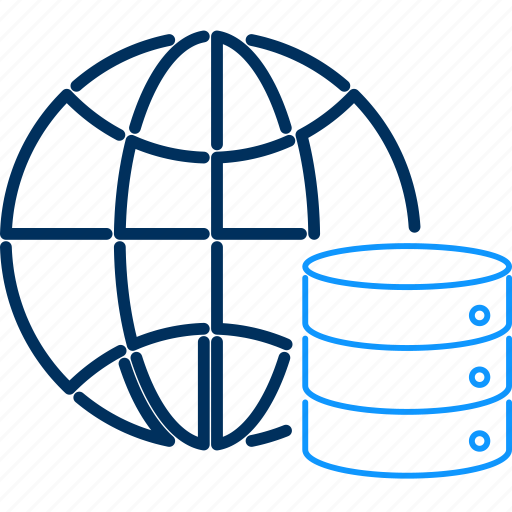 Global data, centralized database, cloud server, global database, global server, main server, server icon - Download on Iconfinder
