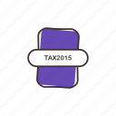 tax file, tax format icon, tax2015 