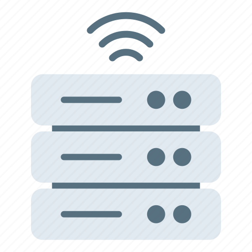 Wireless database, wifi, server, data icon - Download on Iconfinder