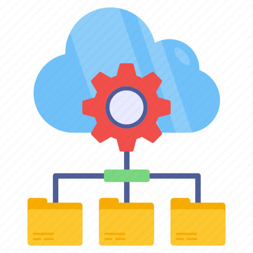 Cloud data management, cloud governance, cloud configuration, cloud network management, cloud development icon - Download on Iconfinder