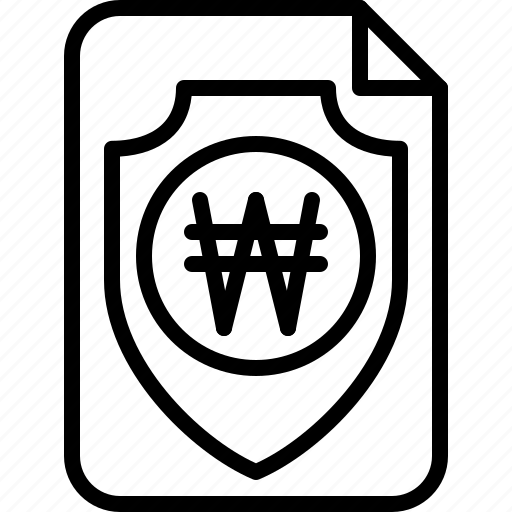 Won, data, privacy, protection, security icon - Download on Iconfinder