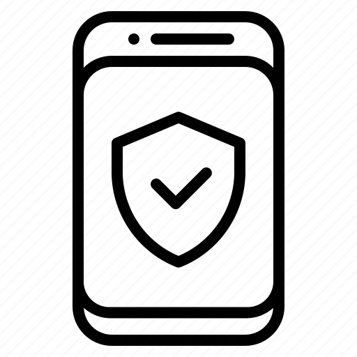 Data protection, mobile security, security, shield, smartphone protection icon - Download on Iconfinder