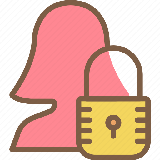 Data, femail, profile, protect, protection, secure, security icon - Download on Iconfinder