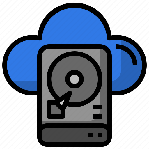 Cloud, backup, harddisk, harddrive, storage icon - Download on Iconfinder