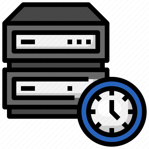 Time, database, clock, server, data, storage icon - Download on Iconfinder