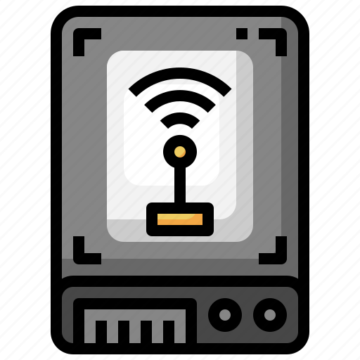 Wireless, hard, drive, electronics, storage, connection icon - Download on Iconfinder