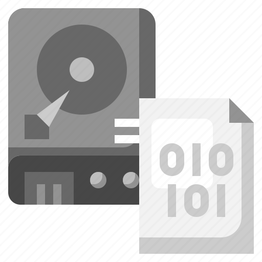 Binary, harddisk, hardware, electronics, storage icon - Download on Iconfinder