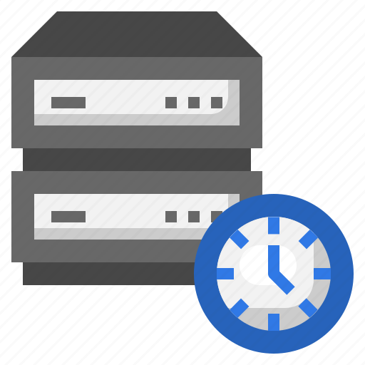 Time, database, clock, server, data, storage icon - Download on Iconfinder