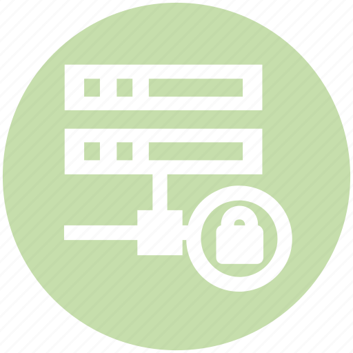 Data science, database, hosting, lock, safe, server icon - Download on Iconfinder