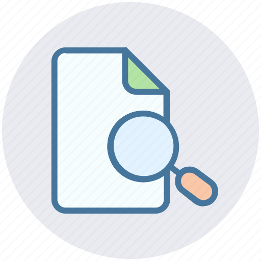 Document, file, find, magnifier, page, search icon - Download on Iconfinder