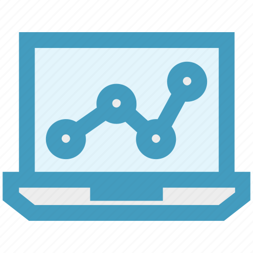 Chart, data science, database, graph, laptop, notebook icon - Download on Iconfinder
