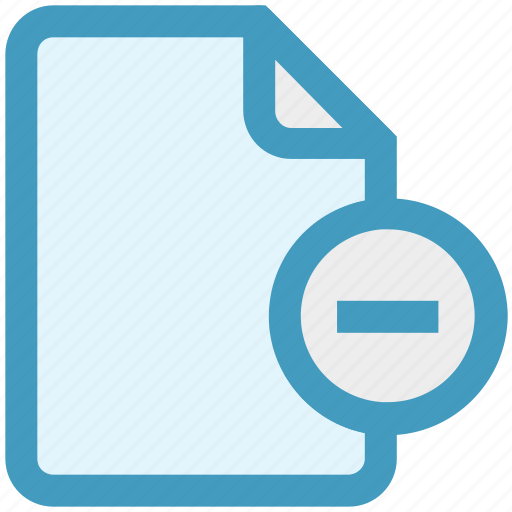 Document, file, list, minus, page, paper, sheet icon - Download on Iconfinder