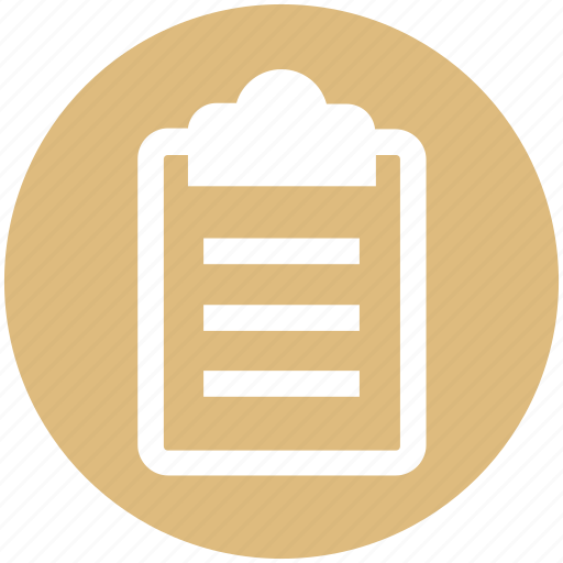 Clipboard, document, list, paper, sheet icon - Download on Iconfinder