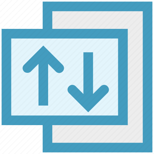 Arrows, data science, paper, sharing, up and down arrows icon - Download on Iconfinder